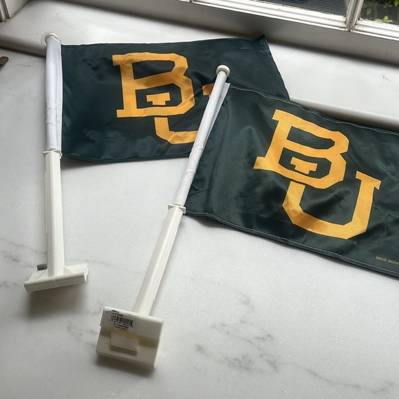 Baylor University car flags, like new - Picture 2 of 2